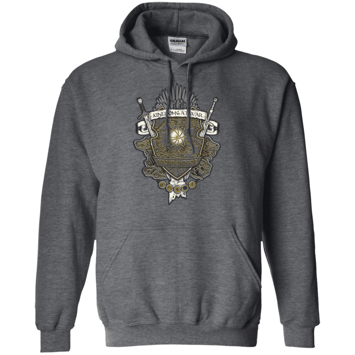 Sweatshirts Dark Heather / Small Crest of Thrones Pullover Hoodie