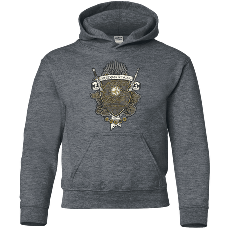 Sweatshirts Dark Heather / YS Crest of Thrones Youth Hoodie
