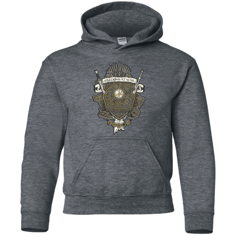 Sweatshirts Dark Heather / YS Crest of Thrones Youth Hoodie