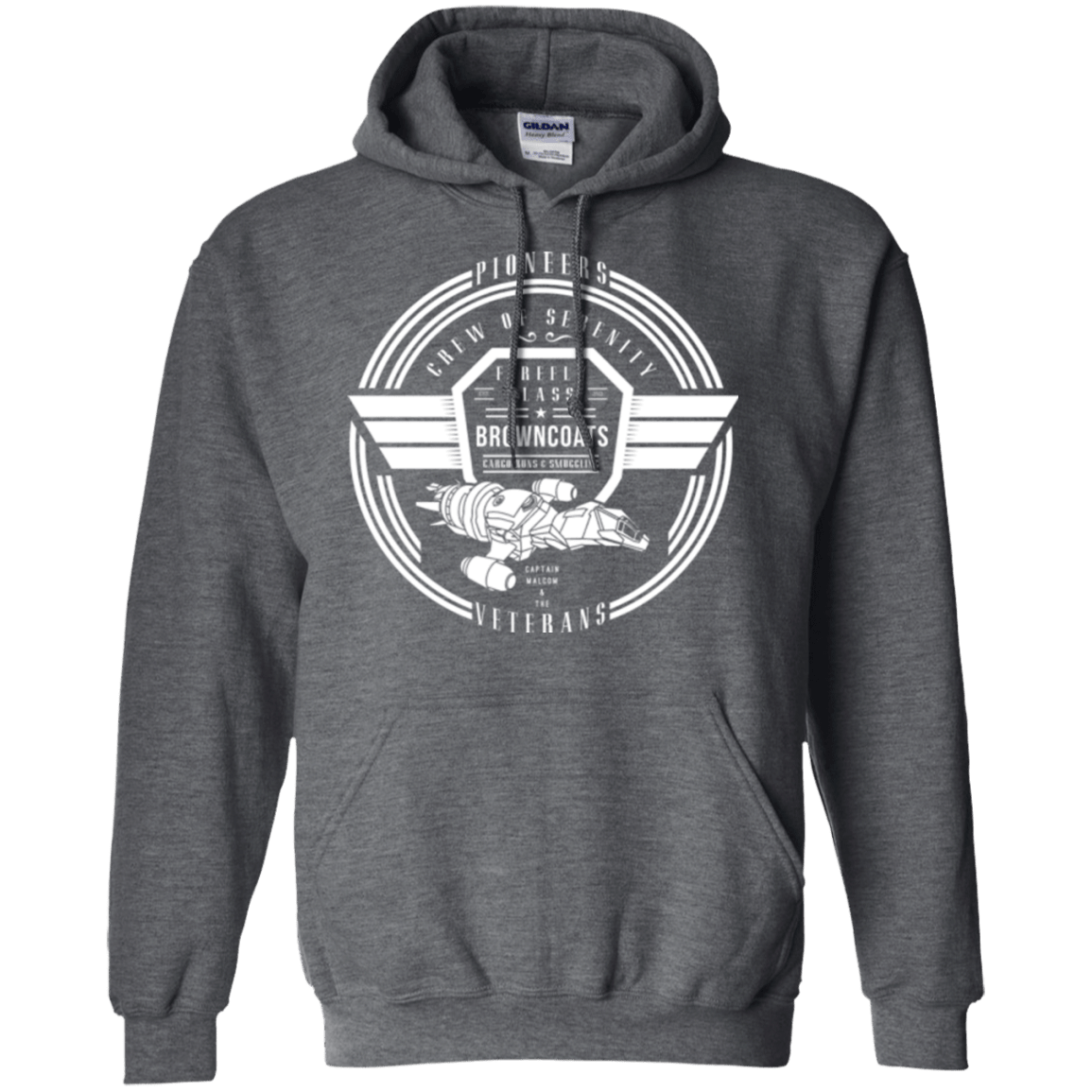 Sweatshirts Dark Heather / Small Crew of Serenity Pullover Hoodie