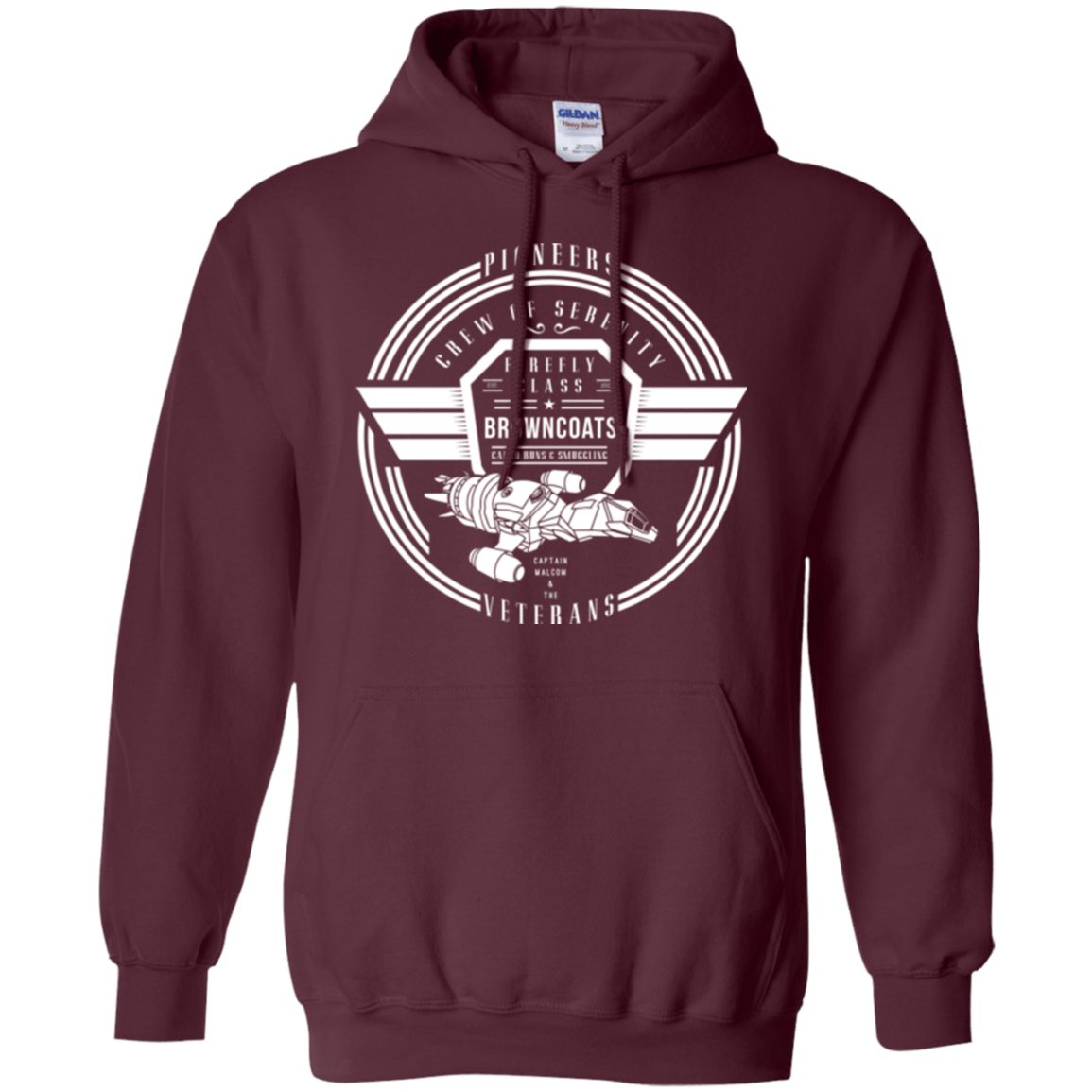 Sweatshirts Maroon / Small Crew of Serenity Pullover Hoodie