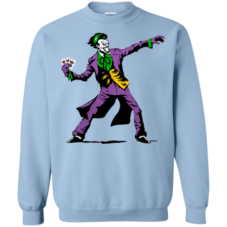 Sweatshirts Light Blue / Small Crime Clown Banksy Crewneck Sweatshirt