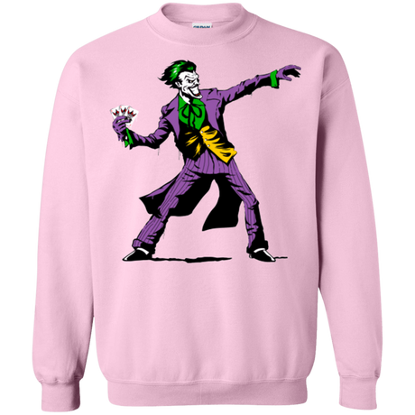 Sweatshirts Light Pink / Small Crime Clown Banksy Crewneck Sweatshirt
