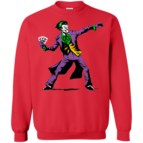 Sweatshirts Red / Small Crime Clown Banksy Crewneck Sweatshirt