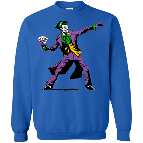 Sweatshirts Royal / Small Crime Clown Banksy Crewneck Sweatshirt