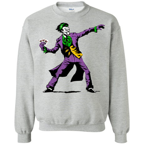 Sweatshirts Sport Grey / Small Crime Clown Banksy Crewneck Sweatshirt