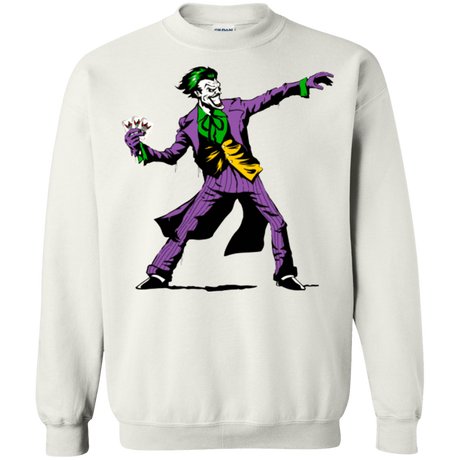 Sweatshirts White / Small Crime Clown Banksy Crewneck Sweatshirt