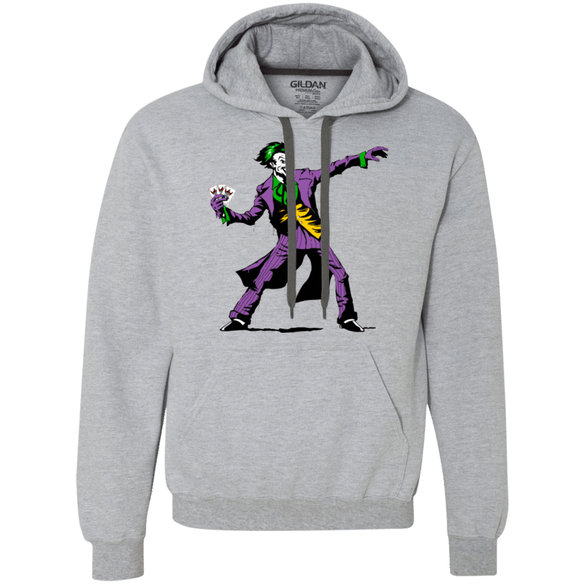 Sweatshirts Sport Grey / Small Crime Clown Banksy Premium Fleece Hoodie