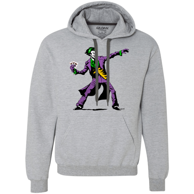 Sweatshirts Sport Grey / Small Crime Clown Banksy Premium Fleece Hoodie