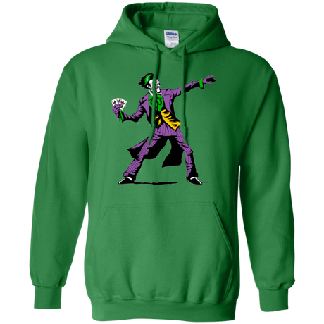 Sweatshirts Irish Green / Small Crime Clown Banksy Pullover Hoodie