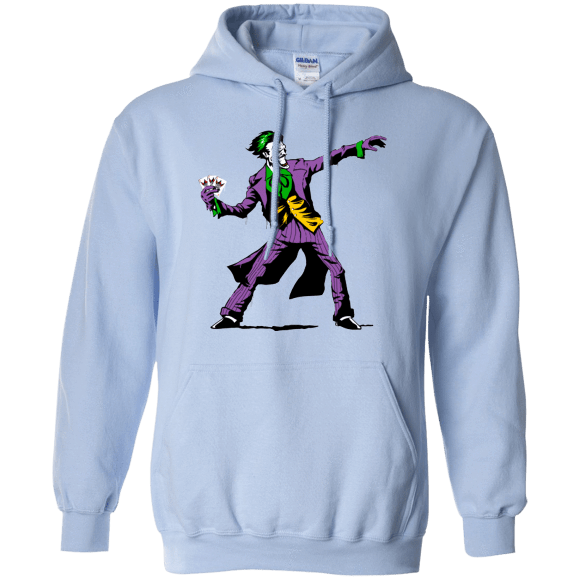 Sweatshirts Light Blue / Small Crime Clown Banksy Pullover Hoodie