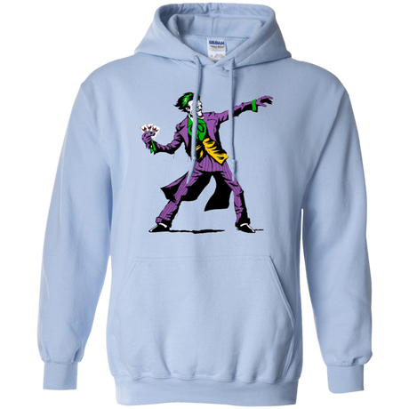 Sweatshirts Light Blue / Small Crime Clown Banksy Pullover Hoodie