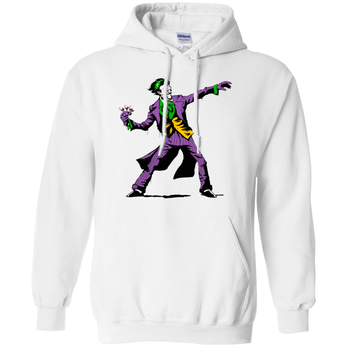 Sweatshirts White / Small Crime Clown Banksy Pullover Hoodie