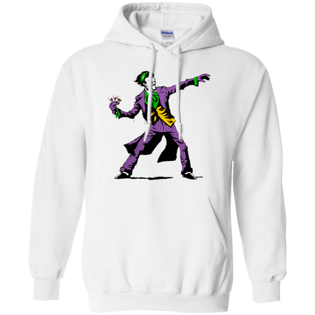 Sweatshirts White / Small Crime Clown Banksy Pullover Hoodie