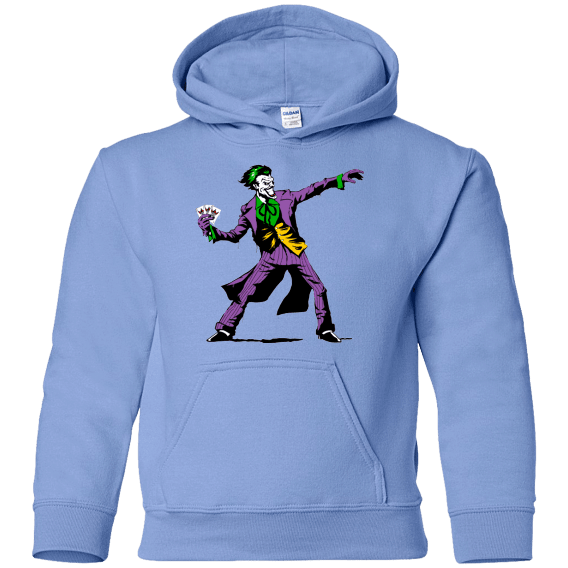 Sweatshirts Carolina Blue / YS Crime Clown Banksy Youth Hoodie