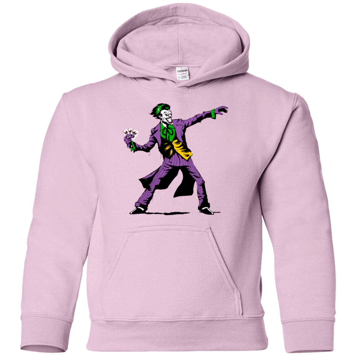 Sweatshirts Light Pink / YS Crime Clown Banksy Youth Hoodie