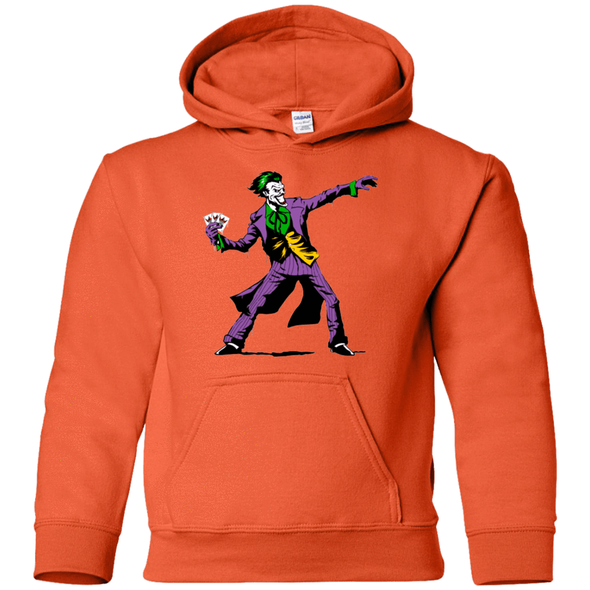 Sweatshirts Orange / YS Crime Clown Banksy Youth Hoodie