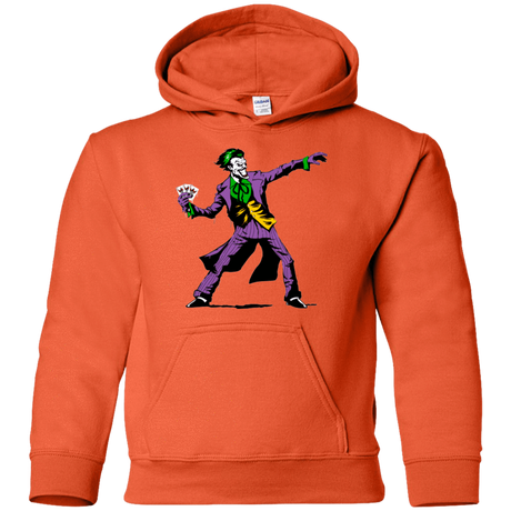 Sweatshirts Orange / YS Crime Clown Banksy Youth Hoodie