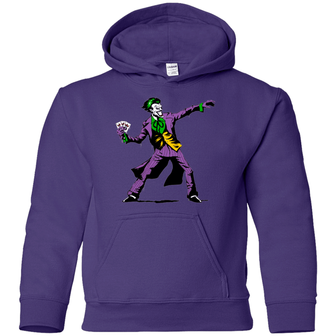 Sweatshirts Purple / YS Crime Clown Banksy Youth Hoodie