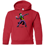 Sweatshirts Red / YS Crime Clown Banksy Youth Hoodie