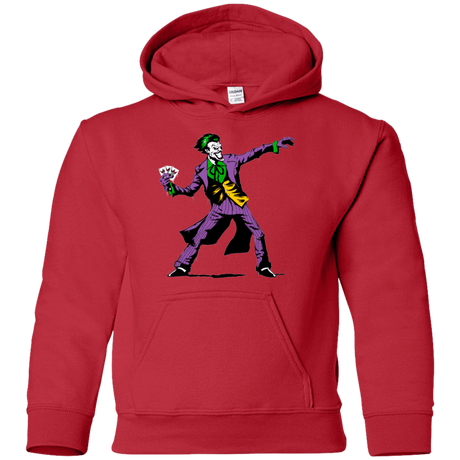 Sweatshirts Red / YS Crime Clown Banksy Youth Hoodie