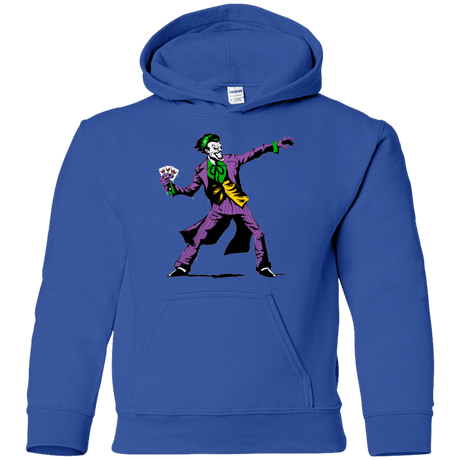 Sweatshirts Royal / YS Crime Clown Banksy Youth Hoodie