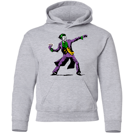 Sweatshirts Sport Grey / YS Crime Clown Banksy Youth Hoodie
