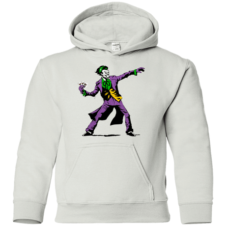 Sweatshirts White / YS Crime Clown Banksy Youth Hoodie