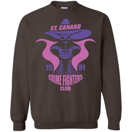 Sweatshirts Dark Chocolate / Small Crime Fighters Club Crewneck Sweatshirt