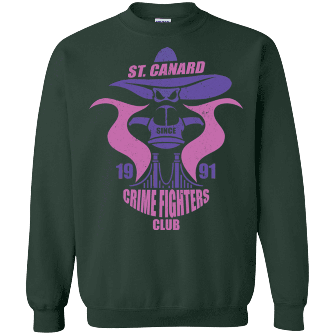 Sweatshirts Forest Green / Small Crime Fighters Club Crewneck Sweatshirt