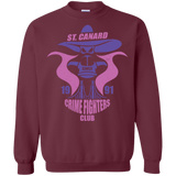 Sweatshirts Maroon / Small Crime Fighters Club Crewneck Sweatshirt