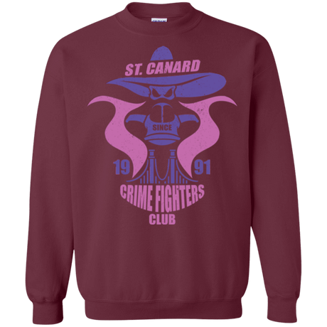 Sweatshirts Maroon / Small Crime Fighters Club Crewneck Sweatshirt