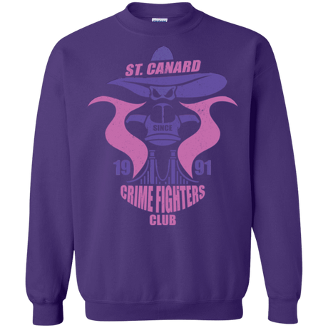 Sweatshirts Purple / Small Crime Fighters Club Crewneck Sweatshirt