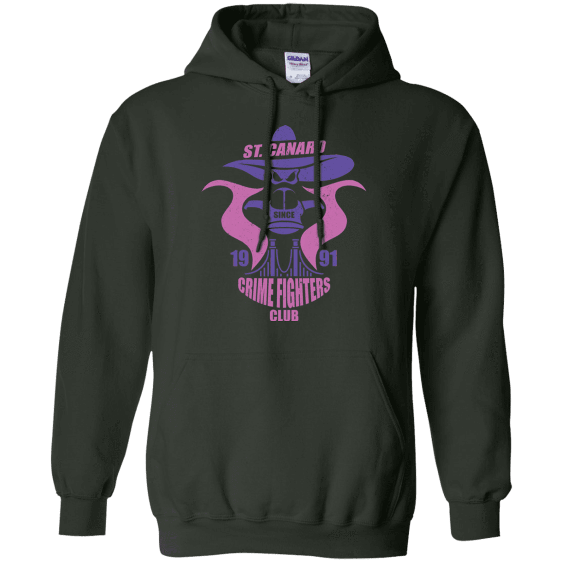 Sweatshirts Forest Green / Small Crime Fighters Club Pullover Hoodie