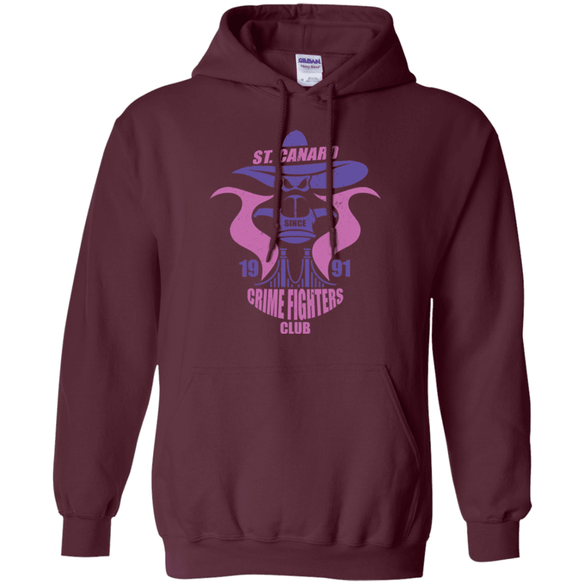 Sweatshirts Maroon / Small Crime Fighters Club Pullover Hoodie
