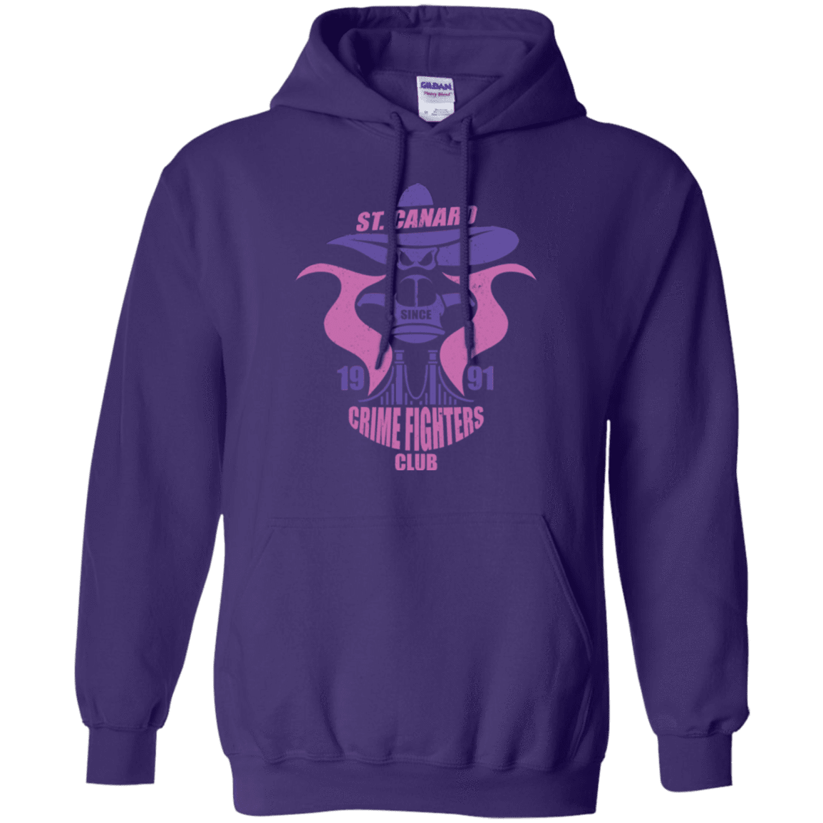 Sweatshirts Purple / Small Crime Fighters Club Pullover Hoodie