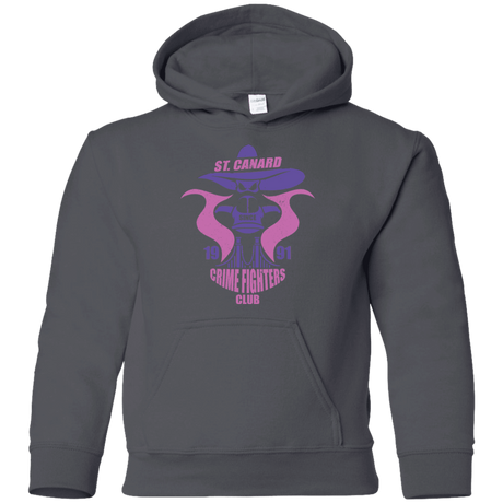 Sweatshirts Charcoal / YS Crime Fighters Club Youth Hoodie