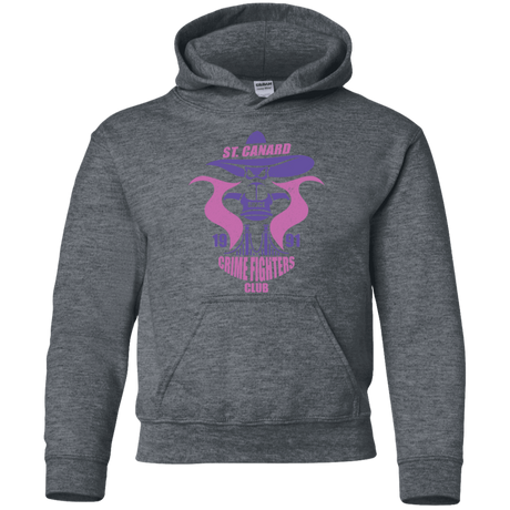 Sweatshirts Dark Heather / YS Crime Fighters Club Youth Hoodie
