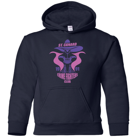 Sweatshirts Navy / YS Crime Fighters Club Youth Hoodie