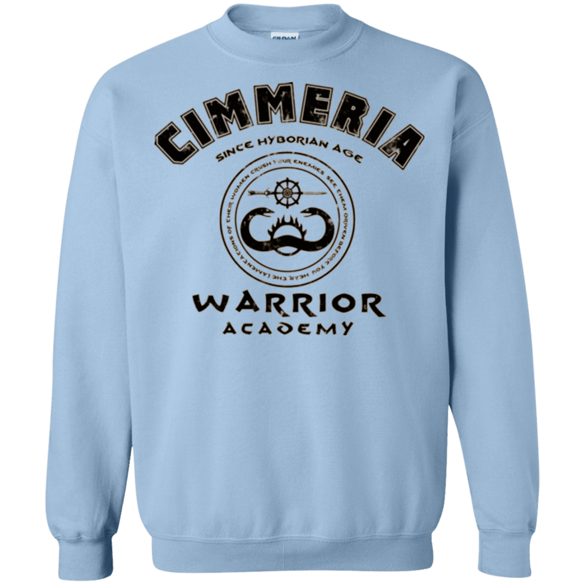 Sweatshirts Light Blue / Small Crimmeria Warrior academy Crewneck Sweatshirt