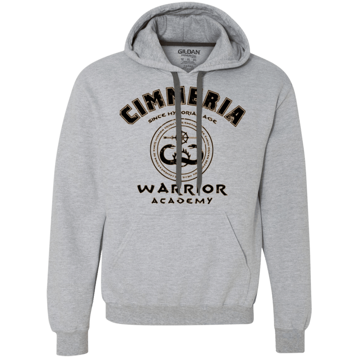 Sweatshirts Sport Grey / Small Crimmeria Warrior academy Premium Fleece Hoodie