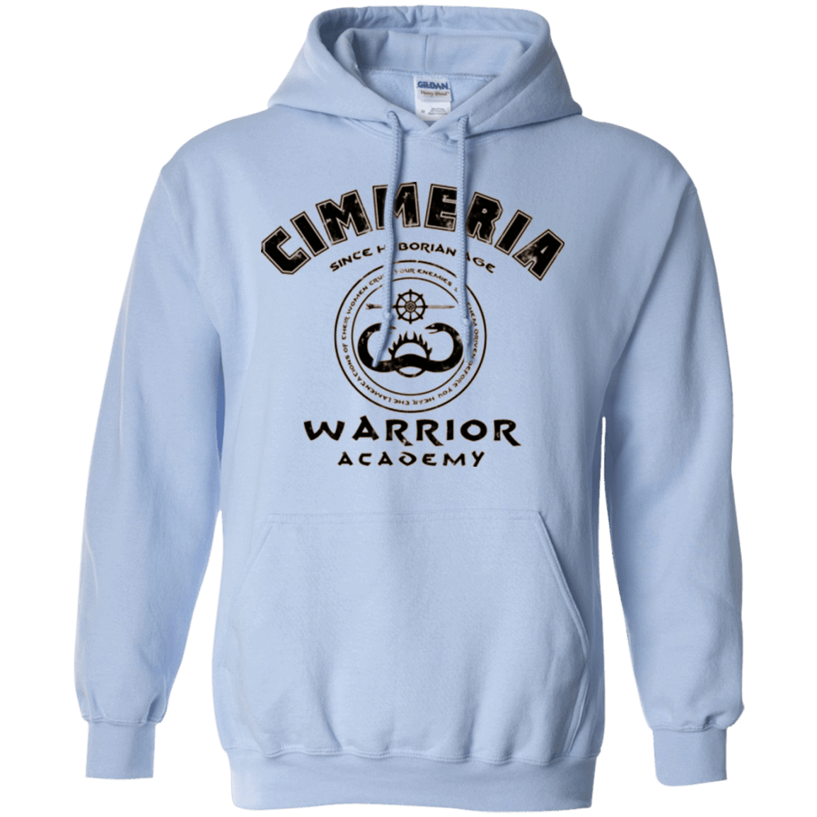 Sweatshirts Light Blue / Small Crimmeria Warrior academy Pullover Hoodie