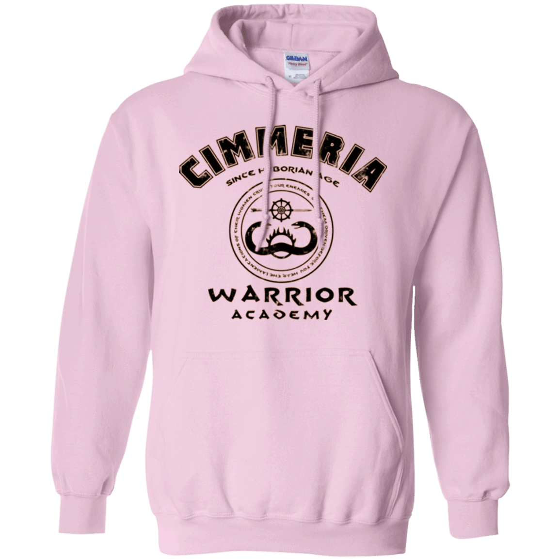 Sweatshirts Light Pink / Small Crimmeria Warrior academy Pullover Hoodie