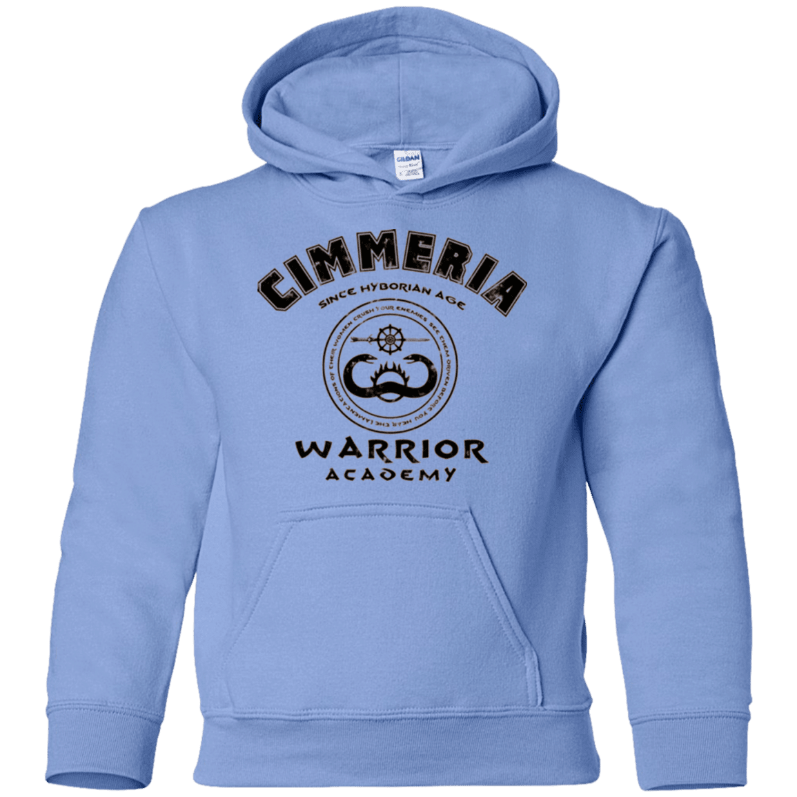 Sweatshirts Carolina Blue / YS Crimmeria Warrior academy Youth Hoodie