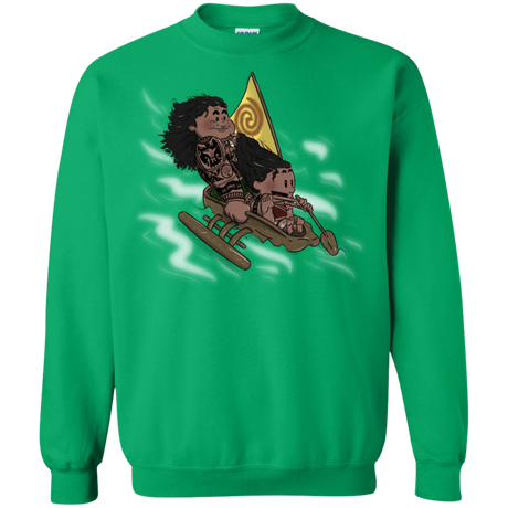 Sweatshirts Irish Green / S Cross to The Ocean Crewneck Sweatshirt