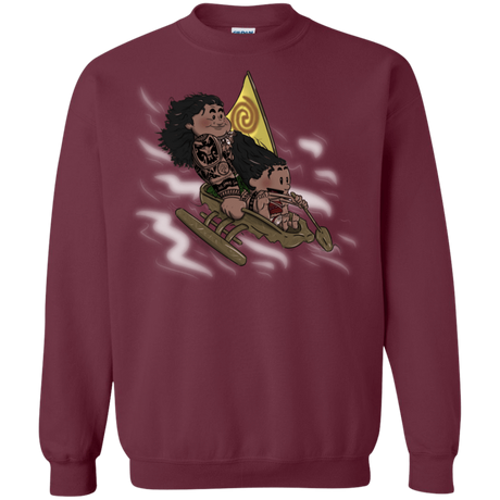 Sweatshirts Maroon / S Cross to The Ocean Crewneck Sweatshirt