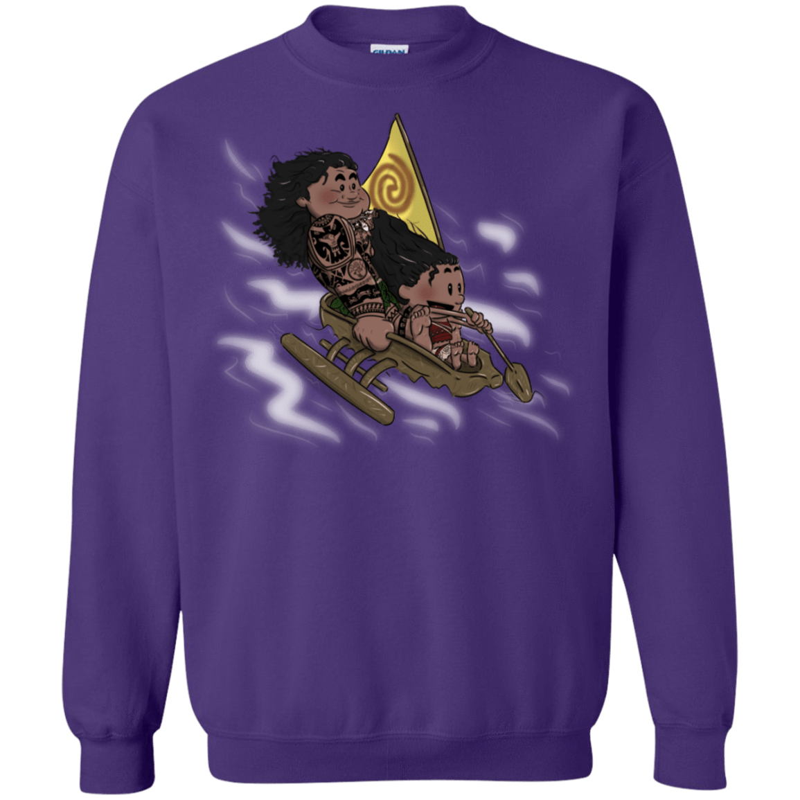 Sweatshirts Purple / S Cross to The Ocean Crewneck Sweatshirt