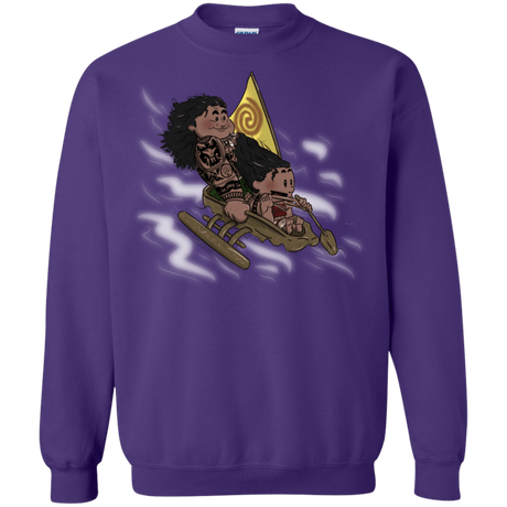 Sweatshirts Purple / S Cross to The Ocean Crewneck Sweatshirt