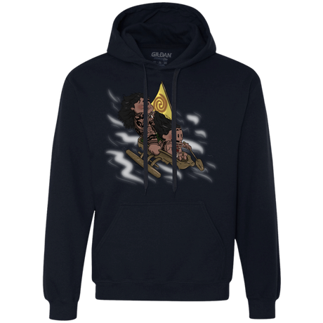 Sweatshirts Navy / S Cross to The Ocean Premium Fleece Hoodie