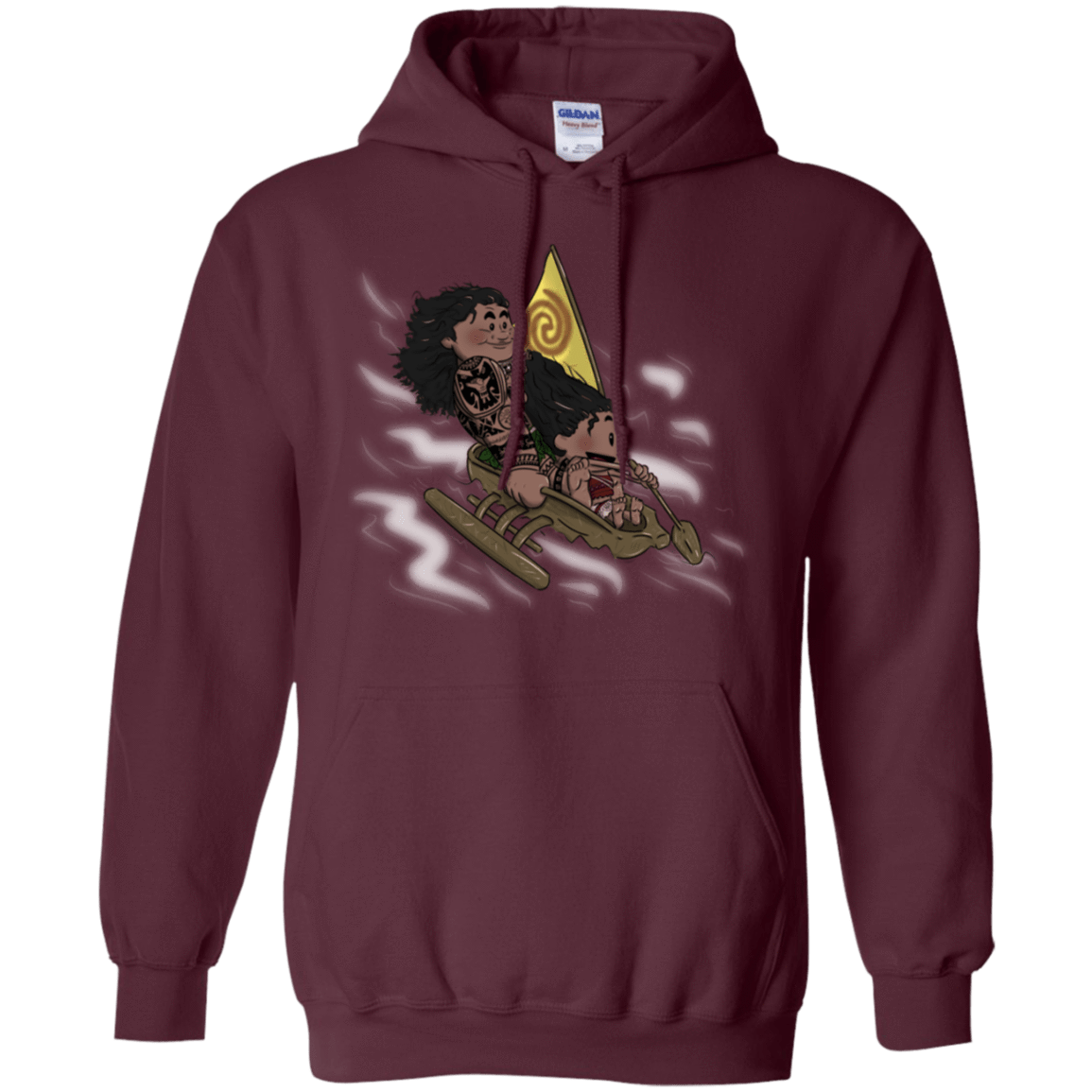 Sweatshirts Maroon / S Cross to The Ocean Pullover Hoodie